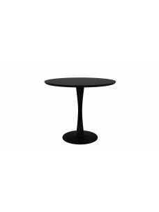Eik Torsion ronde tafel zwart 90 x 90 x 76 cm