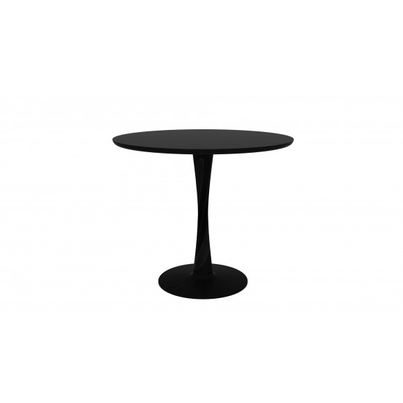 Eik Torsion ronde tafel zwart 90 x 90 x 76 cm