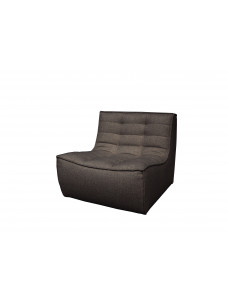 N701 1- zit sofa donkergrijs