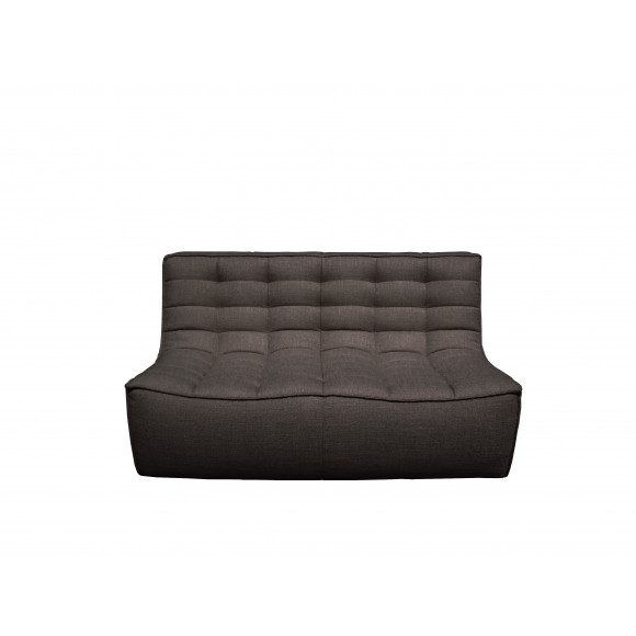 N701 2- zit sofa donkergrijs