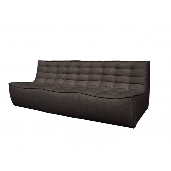 N701 3- zit sofa donkergrijs