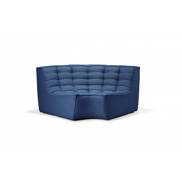 N701 ronde hoek sofa blauw