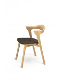 Oak Bok stoel - stof bruin