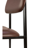 TOONZAALMODEL DC stoel - Leder chocolade