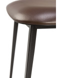 TOONZAALMODEL DC stoel - Leder chocolade